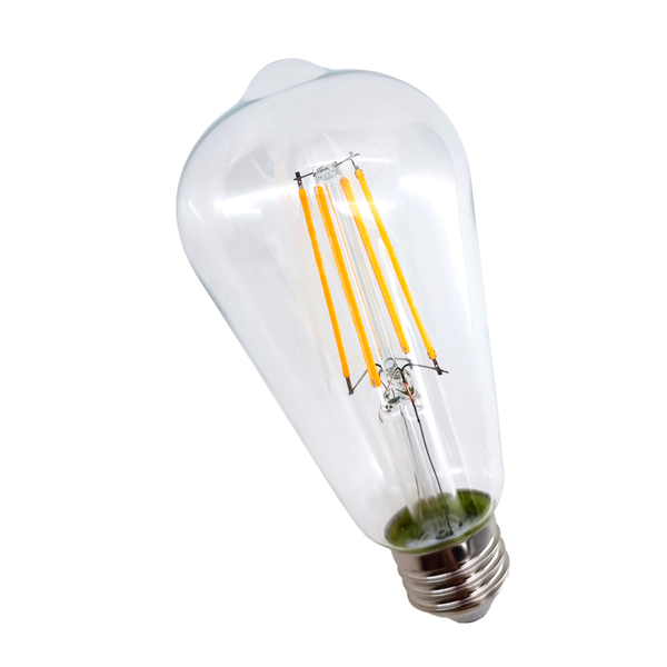 10個 LEDフィラメント電球 60W相当 E26 2700K 電球色 8W 800lm レトロ電球 (1)