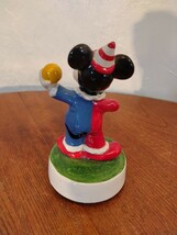 R60403-2 ビンテージ 1980年代 日本製 陶器製 ミッキーマウス オルゴール人形_画像5