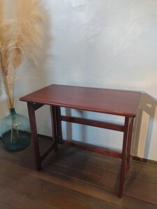 R60411-6 old Japanese-style house . is used ... folding type wooden table height approximately 68.5cm width approximately approximately 80cm depth approximately 45cm