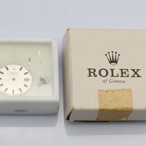 1円 ●パーツ 【 ロレックス ROLEX 】シルバー文字盤 リューズ 各種針 5点セット レディース 新着 01578-0の画像1