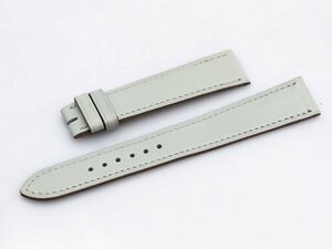 ●パーツ 【 エルメス HERMES 】 腕時計用 本革ベルト 16mm-14mm ライトグレー レディース 新着 90313-29