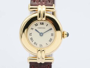 【 カルティエ CARTIER 】腕時計 Ｗ1506156 マストコリゼ ヴェルメイユ K18YG/革 クォ―ツ ホワイト文字盤 レディース 新着 01524-0