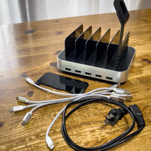 SEENDA 充電スタンド USB急速充電 5ポート充電ステーション 収納充電 5台同時充電 iPhone/iPad/AirPods/Androidスマホ/タブレット対応