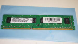 【動作動画収録・DDR3-1600・8GB・日本企業秋刀魚メモリ】SanMax サンマックス 8GB 2R×8 PC3-12800U-11-10-B0 SMD-8G28H1P-16KZ