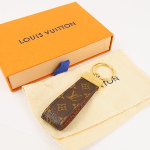 78911LOUIS VUITTON ルイヴィトン 未使用品 ポルトクレドラゴンヌ キーリング 20年製 モノグラム キーホルダー PVC/メタル ブラウンの画像7