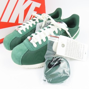 40921★1円スタート★NIKE ナイキ 未使用品 CORTEZ DZ2795-300 靴 シューズ 24cm スニーカー スウェード ナイロンキャンバス グリーン