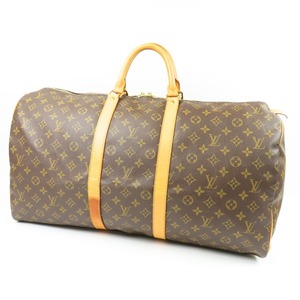 79658LOUIS VUITTON ルイヴィトン 中極美品 キーポル55 旅行鞄 トラベル ヴィンテージ モノグラム ボストンバッグ PVC