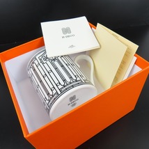 78734HERMES エルメス 未使用品 H DECO Hデコ コップ 食器 マグカップ 陶器 ホワイト ユニセックス_画像7