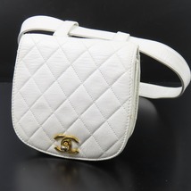 41233★1円スタート★CHANEL シャネル 外極美品 マトラッセ ヒップバッグ ターンロック ココマーク 75/30 ウエストバッグ ラムスキン_画像1