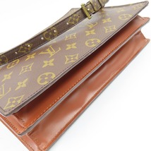 41333★1円スタート★LOUIS VUITTON ルイヴィトン 極美品 アンギャン ヴィンテージ ベタ無 モノグラム ショルダーバッグ PVC ブラウン_画像5