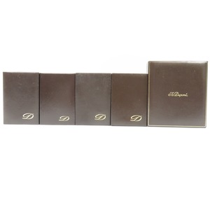 41354*1 jpy start *Dupont Dupont ultimate beautiful goods lighter for case box 5 point set BOX set sale small articles dark brown 