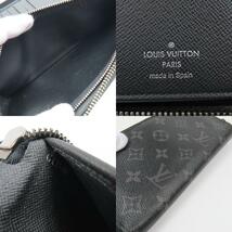 40756★1円スタート★LOUIS VUITTON ルイヴィトン 中極美品 ヴェルティカル モノグラムエクリプス ラウンドファスナー長財布 PVC ブラック_画像10