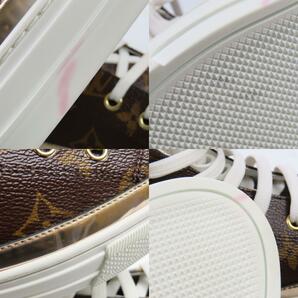 40883★1円スタート★LOUIS VUITTON ルイヴィトン 未使用品 靴 シューズ ハイカット モノグラム 41 26cm ステラ―ライン スニーカーの画像9