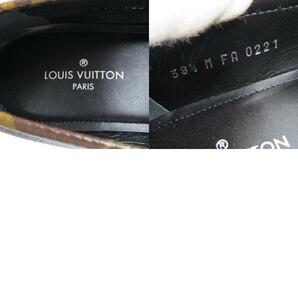 41152★1円スタート★LOUIS VUITTON ルイヴィトン 未使用品 靴 シューズ モノグラム 21年製 38 1/2 25.5cm チェスライン ローファーの画像10