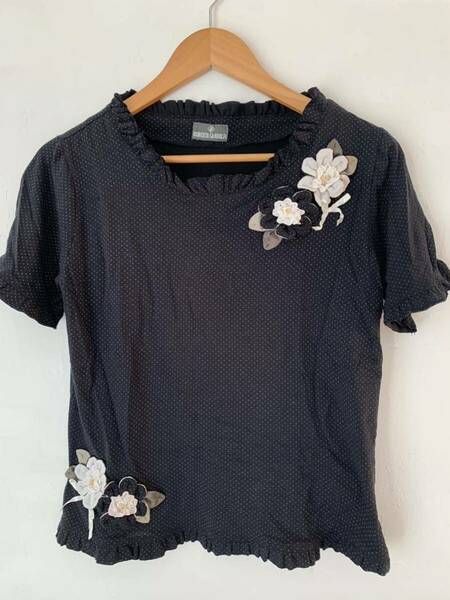 ROBERTA GANDOLFI お花 ドット トップス　半袖　カットソー Tシャツ