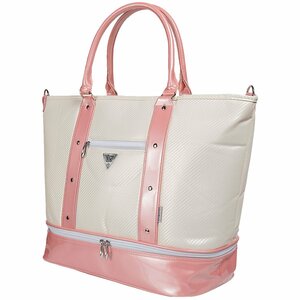 World Eagle Boston Bag Populting Ranking Ivory Pink [50075]