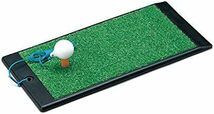 ゴルフ練習用マット ショット用マット パンチャー ゴルフ ラバースポンジ付 ウッド 200mm×410mm_画像1