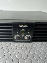 Panasonic　RAMSA　WP-1200B　パナソニック　ラムサ　2チャンネル　パワーアンプ　音出し確認済み　1340_画像2