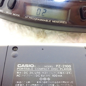 IW-7373R CASIO ポータブルCDプレーヤー PZ-2100 動作保証付の画像8