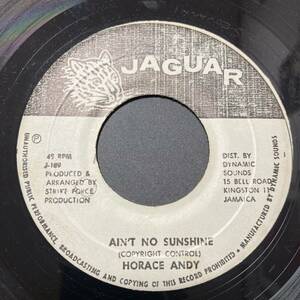 Horace Andy / Ain't No Sunshine (Jaguar 7inch) ホレス・アンディ