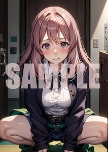 IRSa64　RAIL　WARS！　小海はるか　同人　ポスター　イラスト　美少女　A4　光沢紙　アニメ　漫画　ジブリ