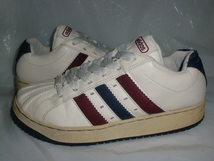 ★adidas シェルトゥコートタイプスニーカー `09製アディダス 061304 シェルトゥスニーカー ホワイト/ネイビー/レッド_画像2