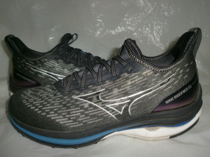 ★MIZUNO WAVE RIDER NEO 02 `21製ミズノランニング J1GC217893 ウェーブライダー ネオ 2 チャコールグレー/シルバー 着用回数少