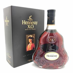 【未開栓】 Hennessy ヘネシー XO 黒キャップ クリアボトル コニャック ブランデー 700ml 40% 箱の画像1