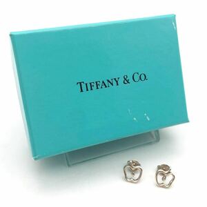 TIFFANY&Co. ティファニー ピアス アクセサリー シルバーカラー りんごモチーフ 箱