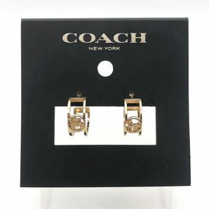 CCOACH コーチ フープ ピアス アクセサリー ゴールド レディース 袋の画像1