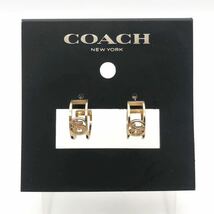 CCOACH コーチ フープ ピアス アクセサリー ゴールド レディース 袋_画像1