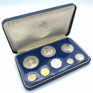 PROOF プルーフセット1973年 バルバドスト島 フランクリン ミントジャパン 銀貨 SV FIRST NATIONAL COINAGE OF BARBADOS PROOF ケース