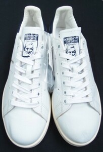 新品 アディダス スタンスミス ホワイト x ネイビー 24.5cm / adidas STAN SMITH US6.5 白 x 紺