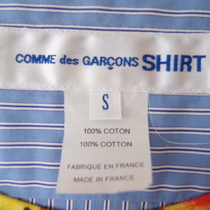 COMME des CARCONS SHIRT Tシャツ + ストライプシャツ ドッキング プルオーバー 長袖シャツ / コムデギャルソン シャツの画像8