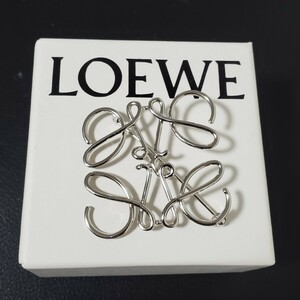 1円～LOEWE ロエベ ピンブローチ シルバー アナグラム 箱付き 959