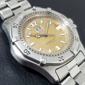 1円～TAGHEUER タグホイヤー プロフェッショナル クォーツ デイト メンズ腕時計 wk1112 961の画像8