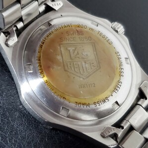 1円～TAGHEUER タグホイヤー プロフェッショナル クォーツ デイト メンズ腕時計 wk1112 961の画像6