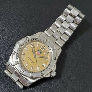 1円～TAGHEUER タグホイヤー プロフェッショナル クォーツ デイト メンズ腕時計 wk1112 961の画像4