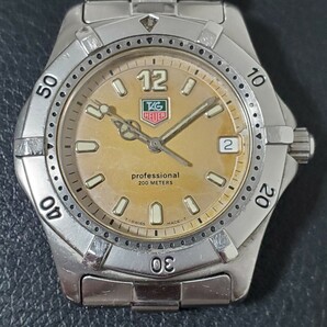 1円～TAGHEUER タグホイヤー プロフェッショナル クォーツ デイト メンズ腕時計 wk1112 961の画像1