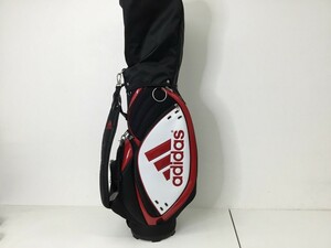 ●営SR064 アディダス adidas ゴルフ Golf キャディバッグ 9型 軽量 ゴルフバッグ メッシュ クラブ収納バッグ （着払い）