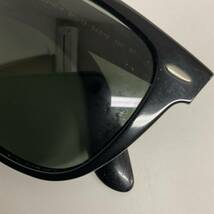 営ST180-60◆ Ray-Ban レイバン サングラス ブラック×グリーンレンズ RB2140-F 901／58 5418 150 3P ケースあり_画像4