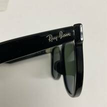 営ST180-60◆ Ray-Ban レイバン サングラス ブラック×グリーンレンズ RB2140-F 901／58 5418 150 3P ケースあり_画像7