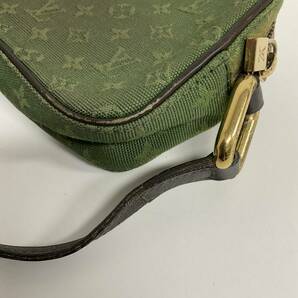 営ST189-60◆ LOUIS VUITTON ルイヴィトン ミニジュリエット グリーン キャンバス 斜めがけショルダーバッグ 保存袋ありの画像4