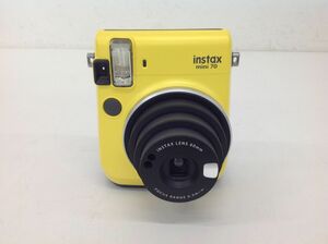 ●営FU572-60　FUJIFILM/富士フィルム instax mini 70 イエロー インスタックス チェキ インスタントカメラ