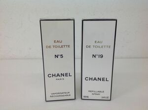 ●営SA706-60【未開封品】 CHANEL シャネル EAU DE TOILETTE オードゥ トワレ N5/N19 100ml 香水