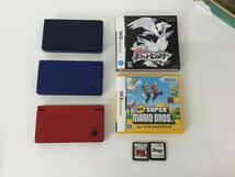 ●営ST922-60　 NINTENDO 任天堂 DSi TWL-001 2台/DS Lite USG-001 本体 ソフト ポケットモンスター ブラック ホワイト ぷよぷよ 他_画像1