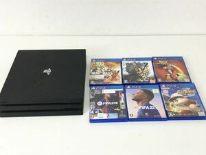 ●営KW810-100　PS4 PlayStation4 Pro 1TB CUH-7000B 本体のみ/ソフト付き ドラゴンボール パワプロ FIFA