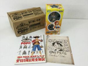 ●営AD762-100　メガハウス ONE PIECE P.O.P公式ガイドブックPOPs! フィギュア付き限定版(未開封品)