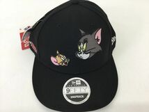 ●営KW840-60【タグ付き】NEW ERA トムとジェリー コラボニューエラ 9FIFTY キャップ 帽子 ブラック_画像2