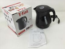 ●営ST954-80【未使用/保管品】T-fal ティファール 電気 ケトル 1.2L ジャスティン プラス カカオブラック KO3408JP_画像1